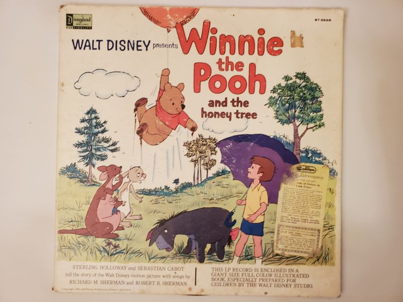Walt Disney Winnie the Pooh and the Honey Tree vinyl record